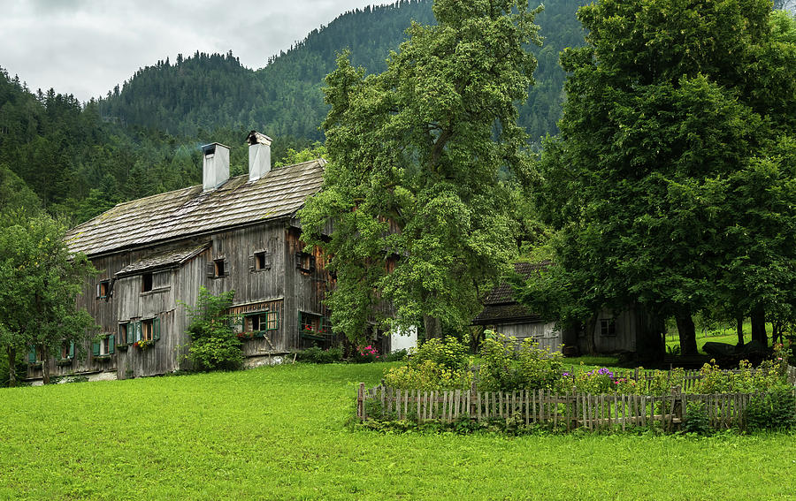 Old farmhouse in th alps on a cloudy day Photograph by Stefan Rotter ...