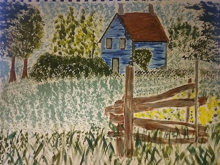 Old Farmhouse Mixed Media by Kerry Fields - Fine Art America