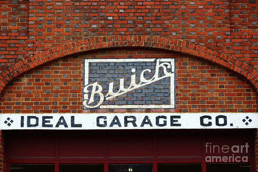 Old Fashioned Buick Garage Sign Photograph by James Brunker