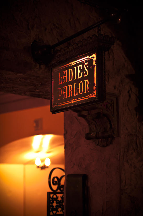 Old Fashioned Ladies Parlor Sign Photograph by Carolyn Marshall