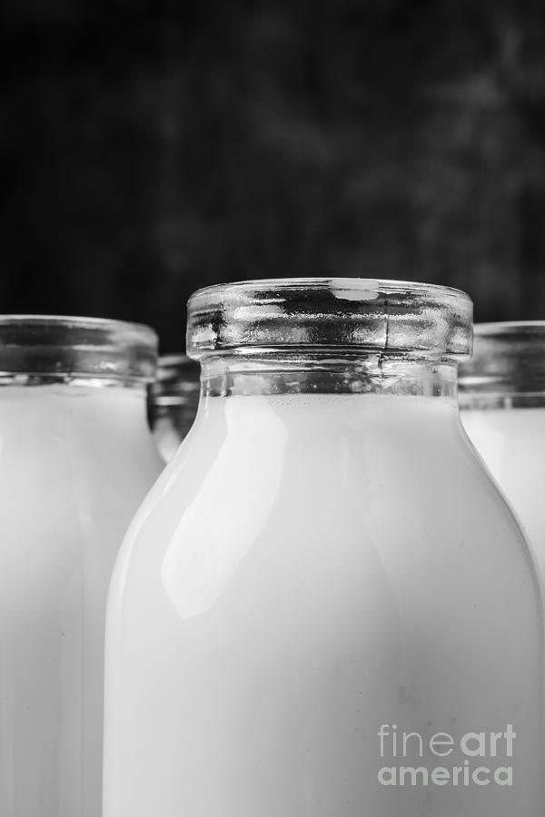 Old Fashioned Milk Bottles 4 Photograph by Edward Fielding