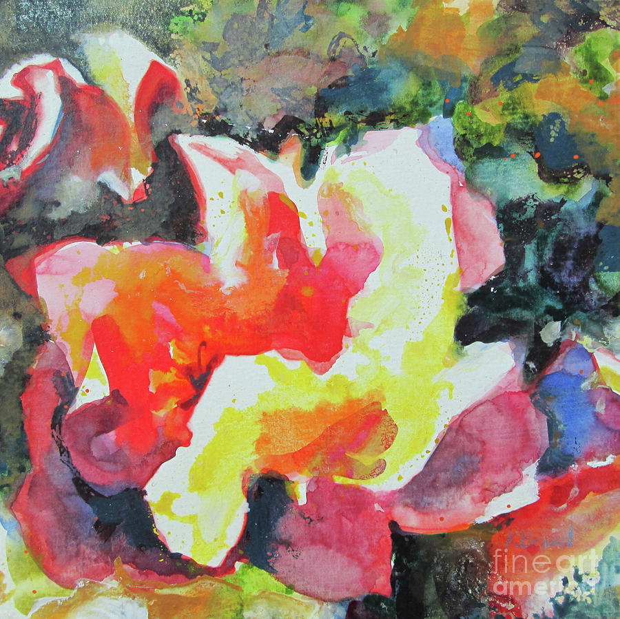 Flower Painting - Old Fashioned Roses by Kathy Braud