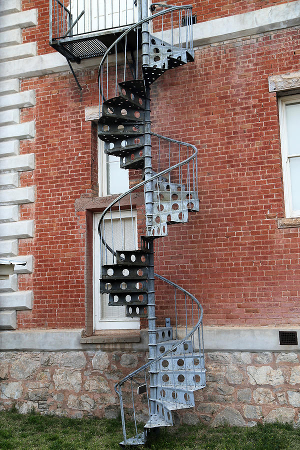 Old Fire Escape Tombstone Courthouse Photograph by Mary Bedy