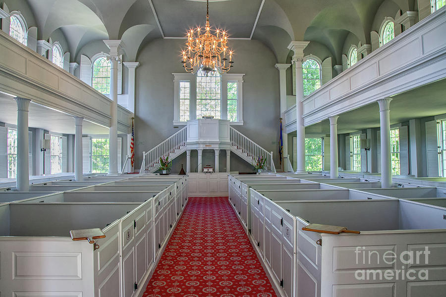 Old First Church Interior Photograph by Rod Best