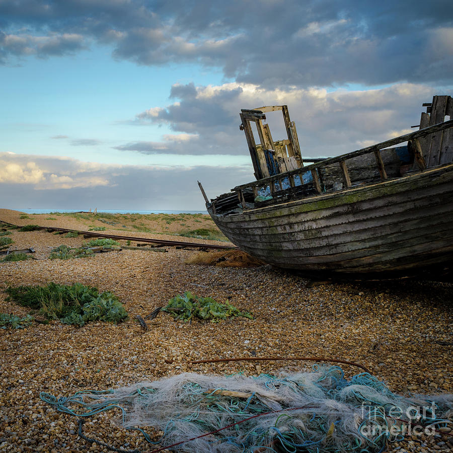 Old Fishing Boat, Dungeness  Photograph by Perry Rodriguez