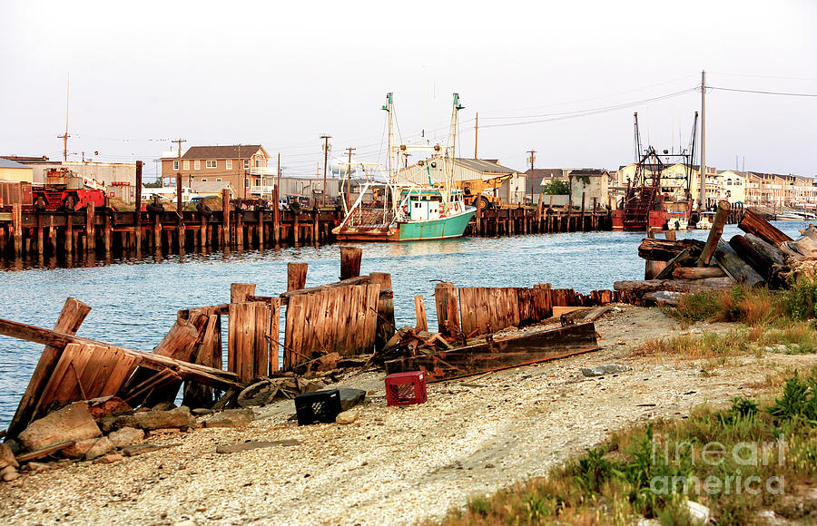 Old Fishing Boats in Wildwood Photograph by John Rizzuto
