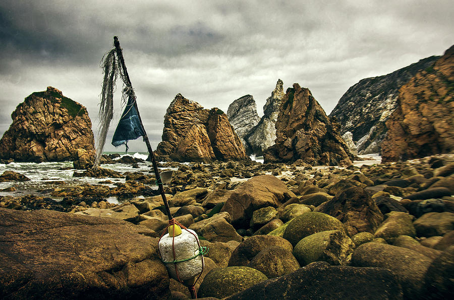 Pebbles Photograph - Old Fishing Buoy by Carlos Caetano