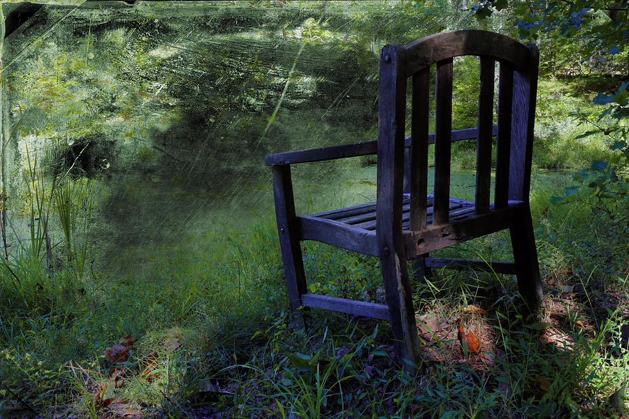 Old fishing Chair Photograph by Scott Kingery