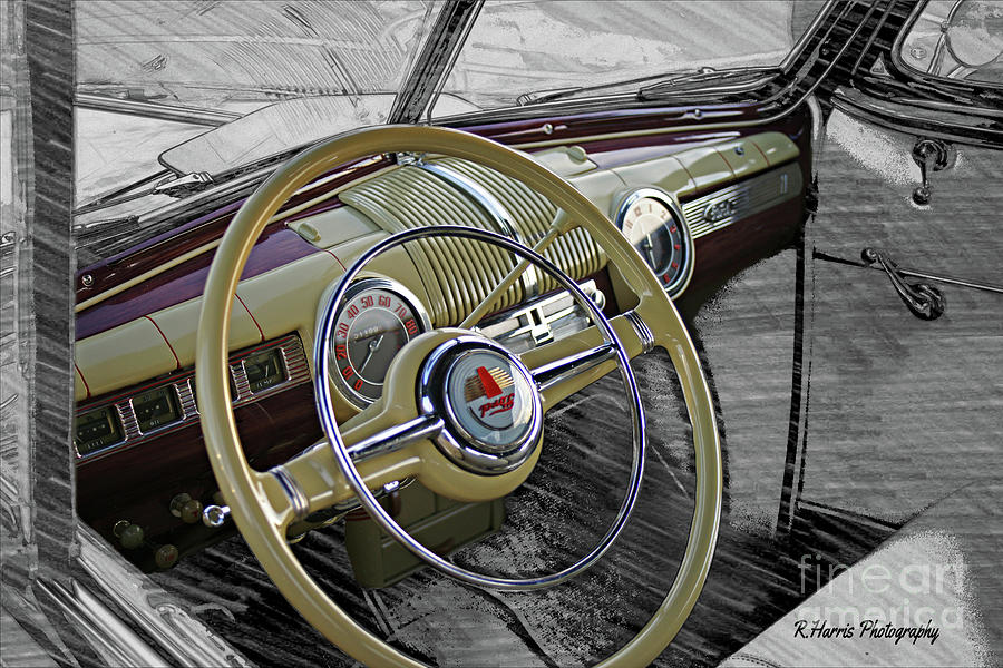 Old Ford Dashboard Photograph by Randy Harris