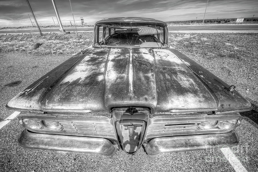 Old Ford Edsel On Route 66 Photograph