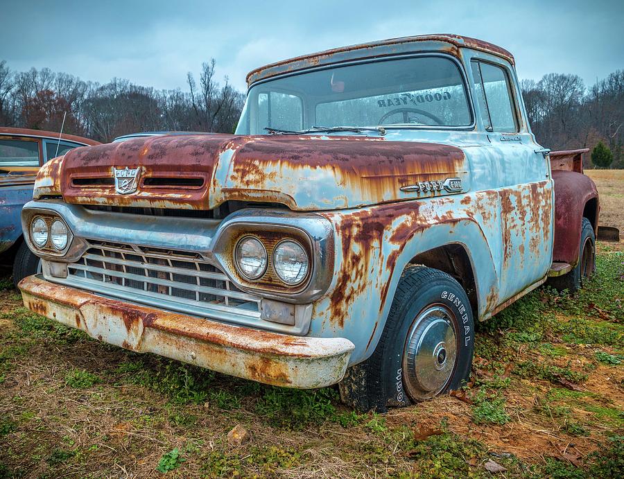 Truck Photograph - Old Ford F100 by Sandra Burm