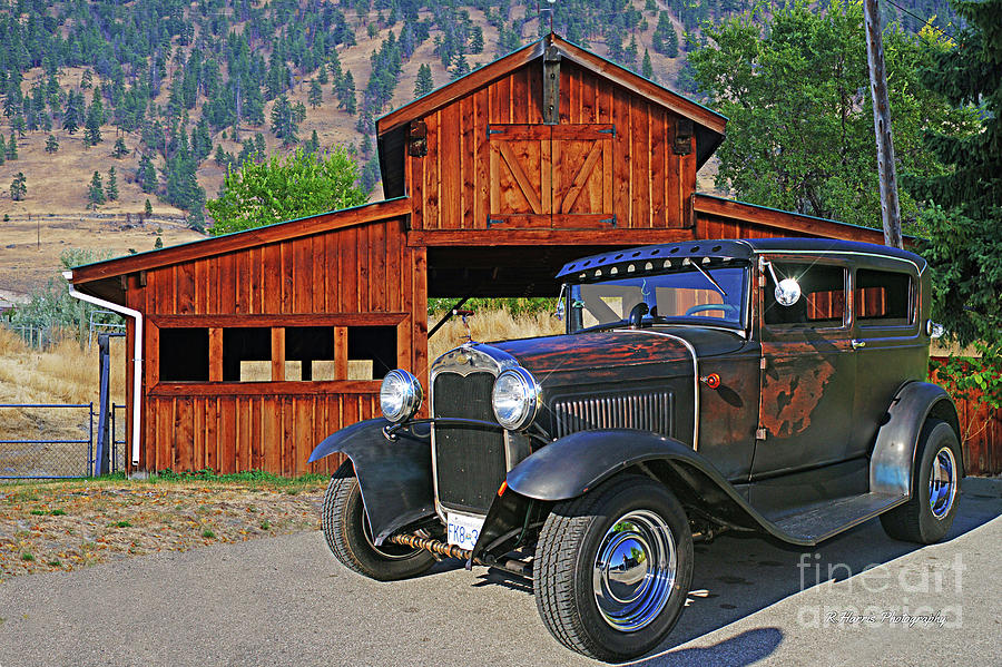 Old Ford in front of old Barn Photograph by Randy Harris