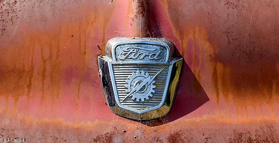 Vintage Photograph - Old Ford by Mike Ronnebeck
