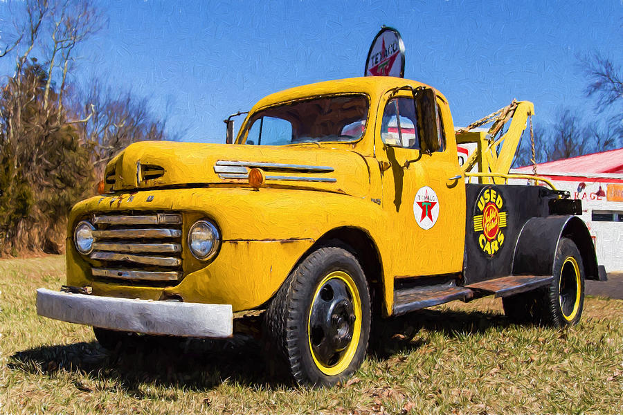  Old  Ford  Tow  Truck  Photograph by Earl Ball