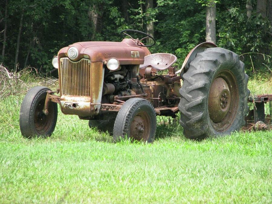 Old Ford Tractor Photograph by Ali Baucom