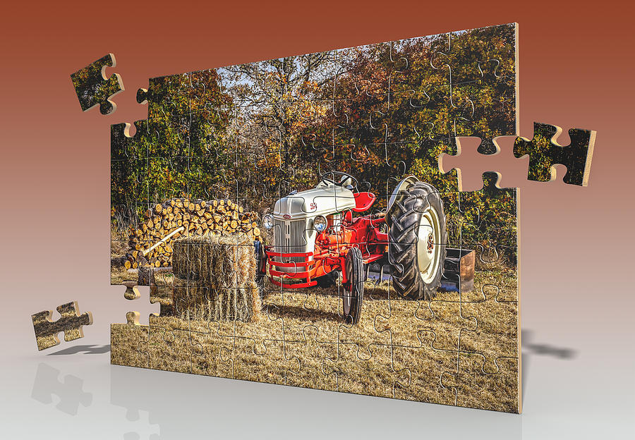 Old Ford Tractor Puzzle Photograph by Doug Long