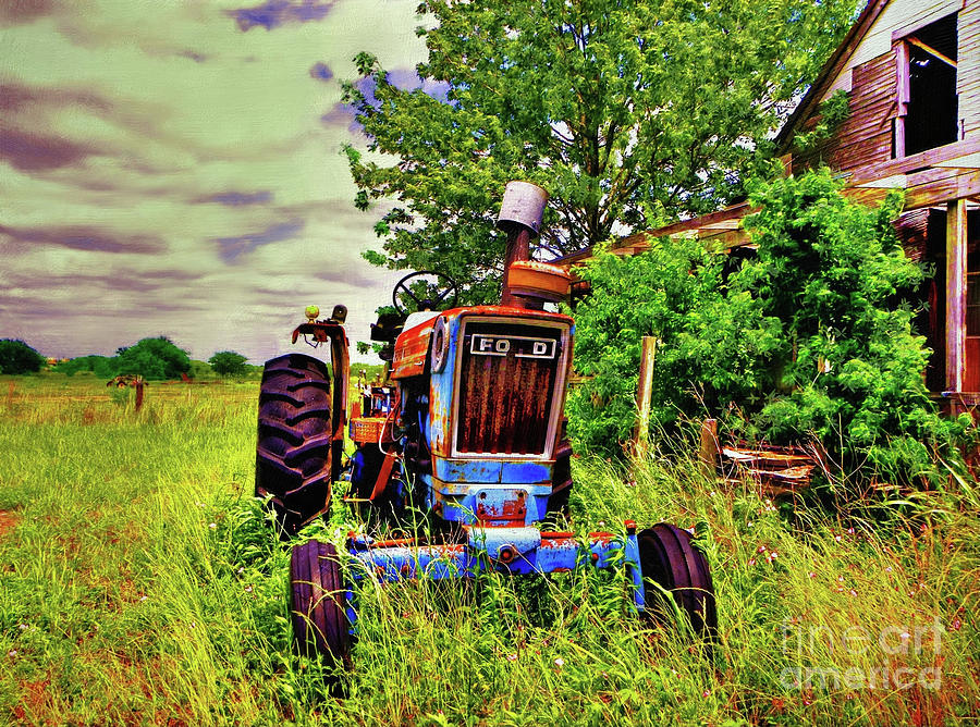 Old Ford Tractor Photograph
