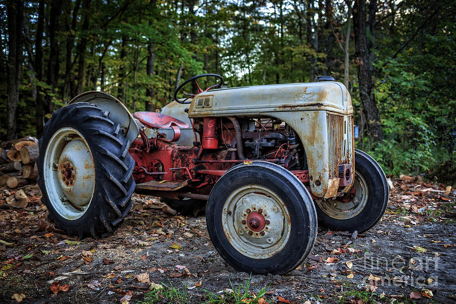 Old Ford Tractor Springfield New Hampshire Photograph by Edward Fielding