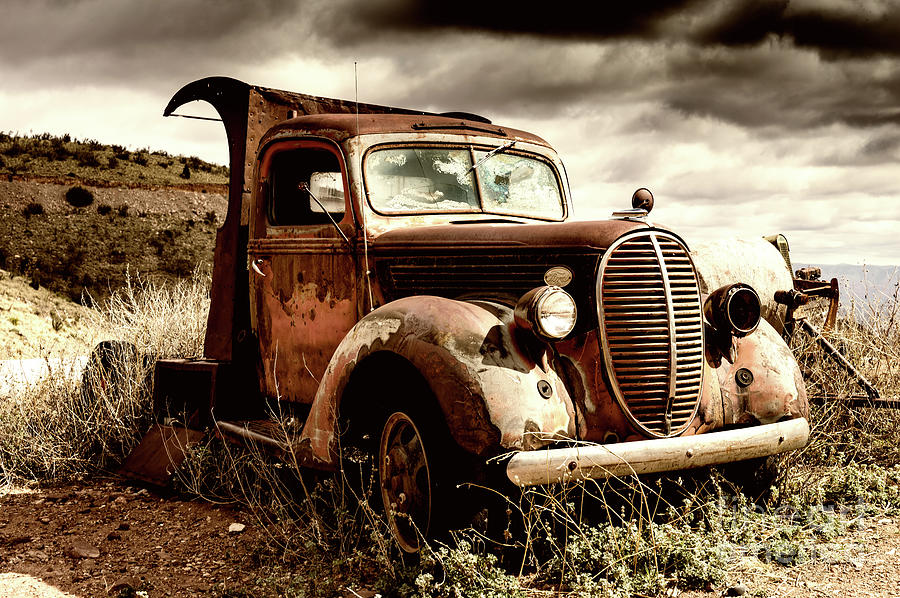Old Ford Truck in the Arizona Desert Photograph by M G Whittingham
