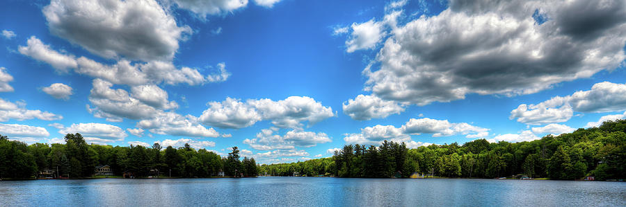 Old Forge Pond Panorama 2 Photograph by David Patterson