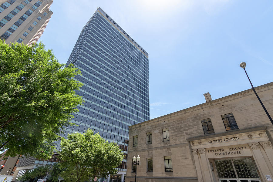 Old Forsyth County Courhouse In Downtown Winston Salem Photograph By