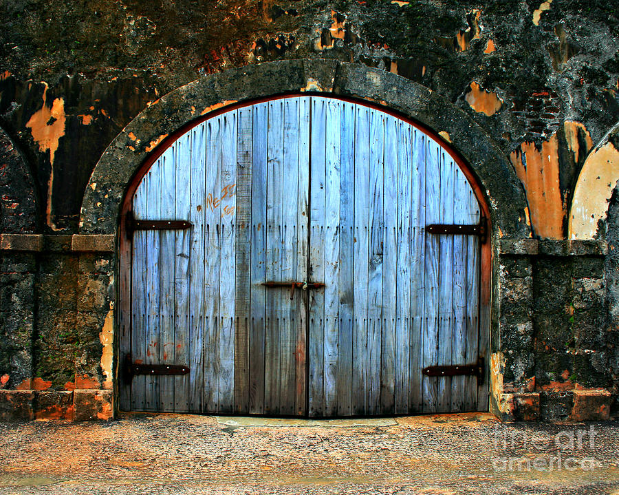 Old Fort Doors Photograph by Perry Webster