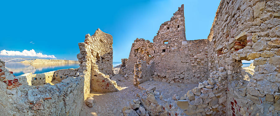 Old fortress ruins on Pag island Photograph by Brch Photography