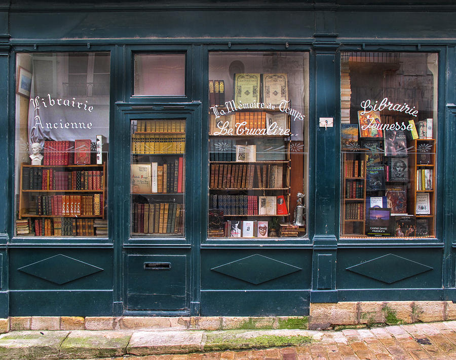 Old French Bookshop Photograph by Dave Mills