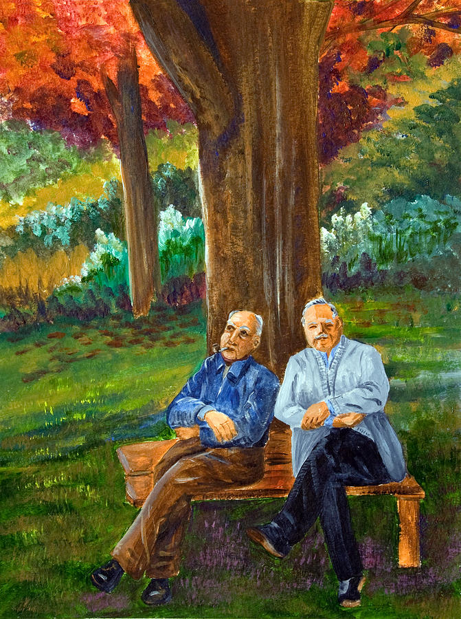 Old friends Painting by Dorothy Riley
