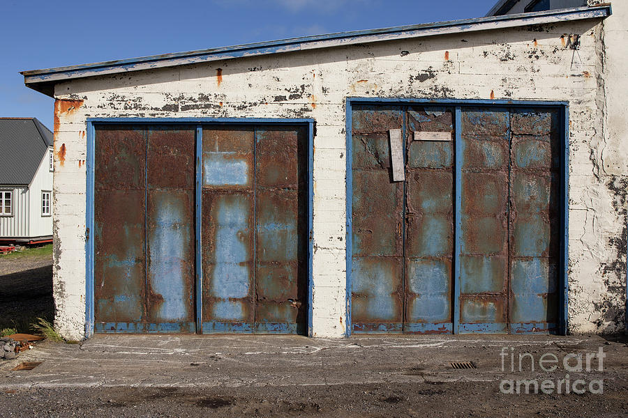 Old Garage Doors Iceland Photograph by Edward Fielding