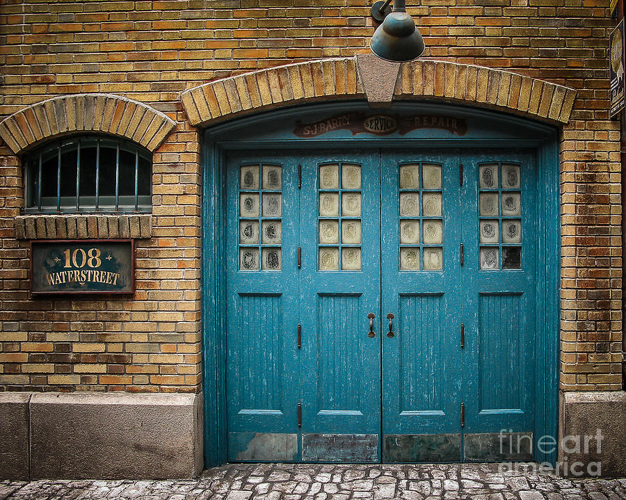 New Photograph - Old Garage Doors by Perry Webster