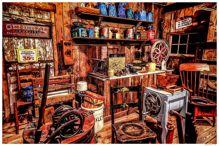 Old General Store II Mixed Media by Rogermike Wilson