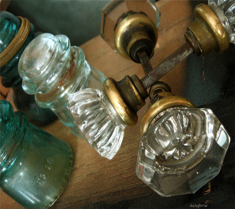 Old Glass Photograph by Delight Worthyn