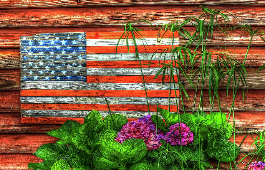 Old Glory 2 American Flag Art Photograph by Reid Callaway
