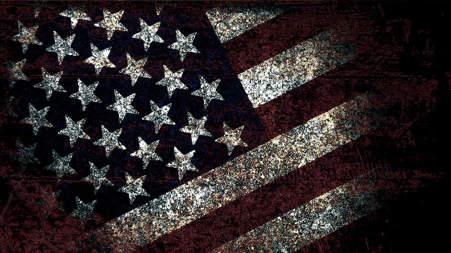 Old Glory 2g Mixed Media by Brian Reaves