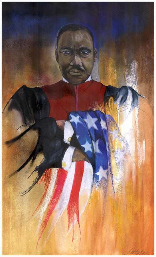 Old Glory Mixed Media by Anthony Burks Sr