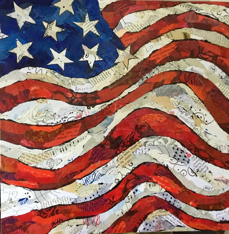 Old Glory II Painting by Phiddy Webb