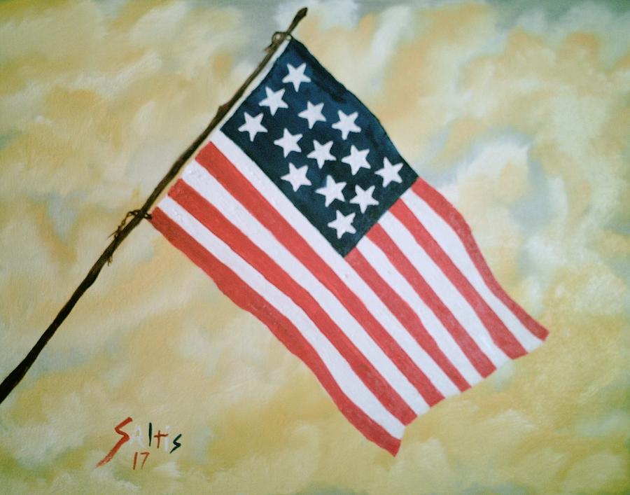 Old Glory Painting by Jim Saltis