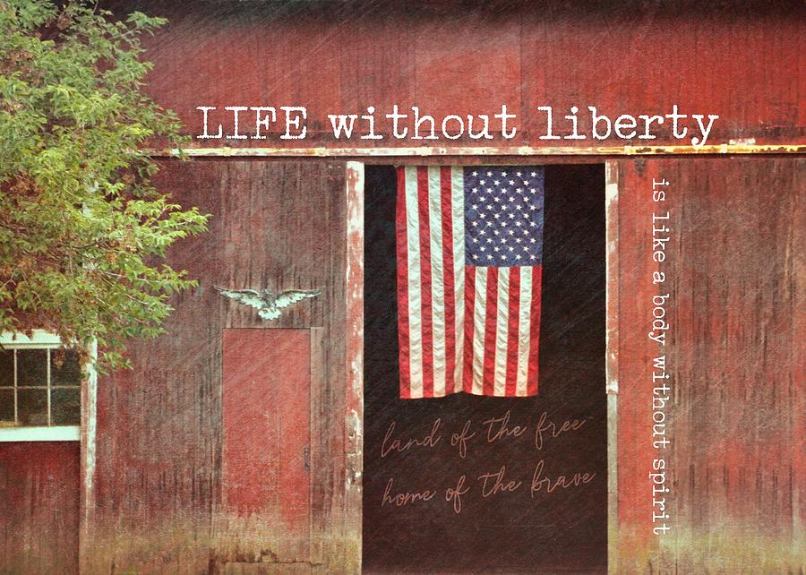 OLD GLORY quote Photograph by Dressage Design