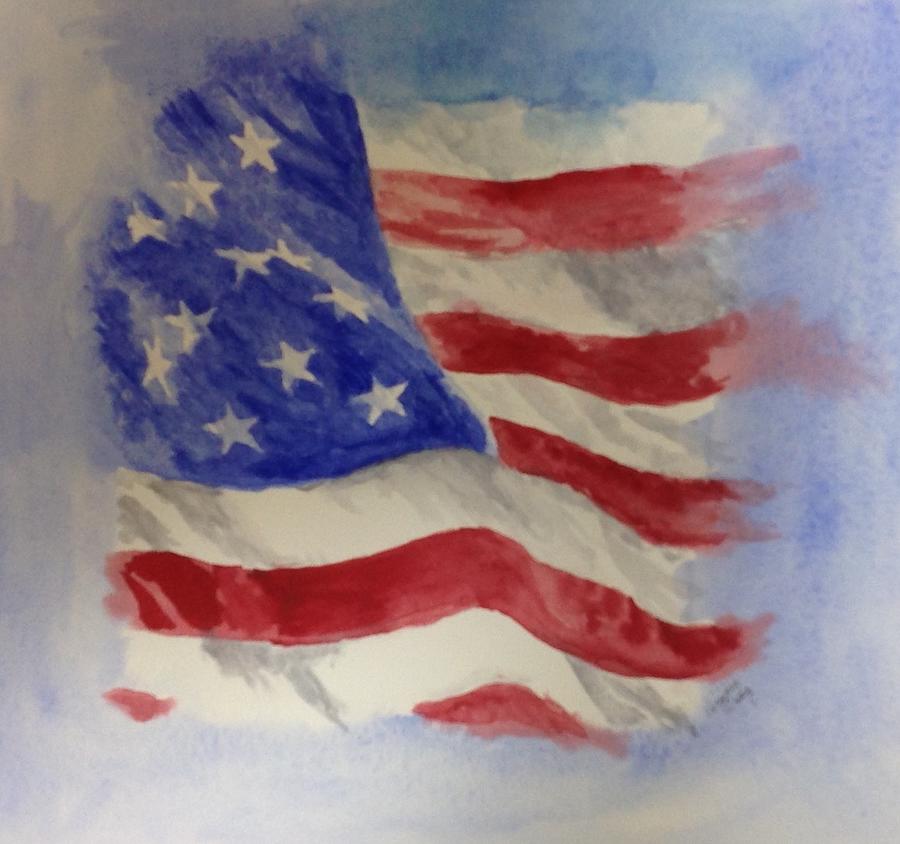 Old Glory Painting by Virginia Craig