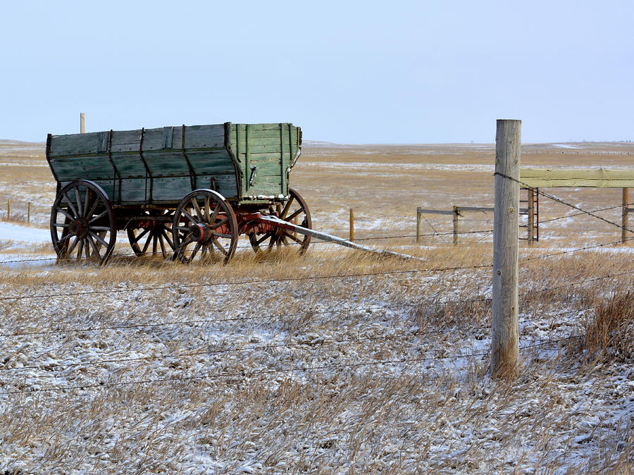 Old Grain Wagon Photograph by Ed Mosier | Pixels