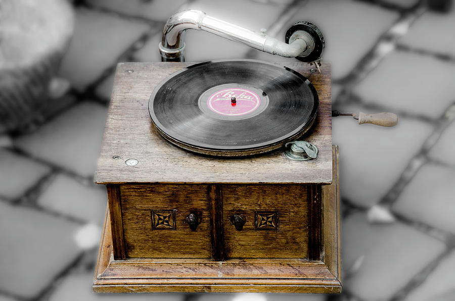 Old Gramophone Photograph by Wolfgang Stocker