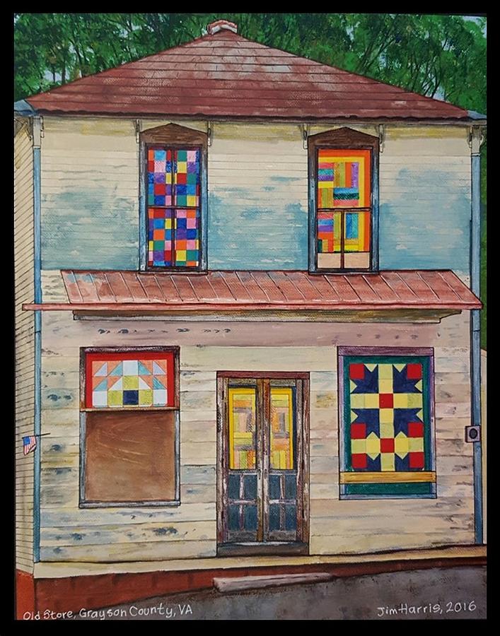 Old Grayson County Store Painting by Jim Harris