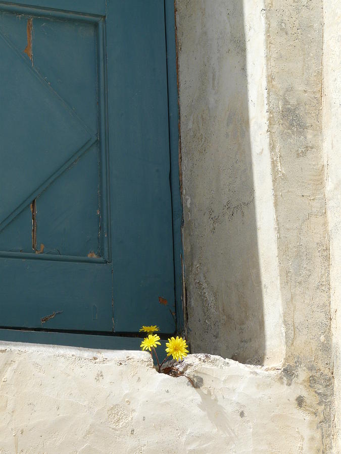 Old Greek Door Photograph by Valerie Ornstein