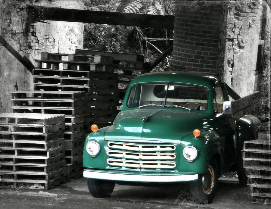 Old Green Truck Photograph by Dark Whimsy