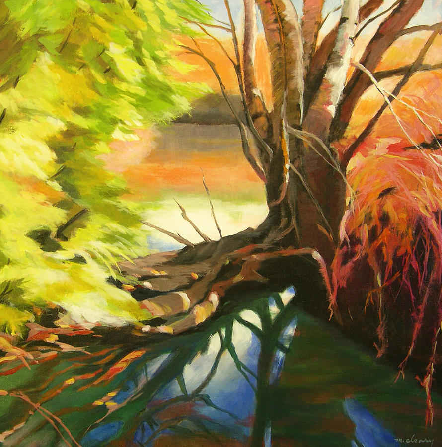 Old Growth at Fanno Creek Painting by Melody Cleary
