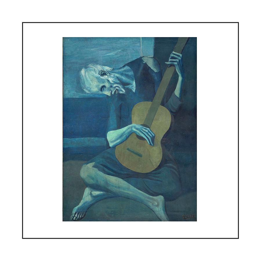 Guitar Still Life Painting - Old Guitarist by Pablo Picasso