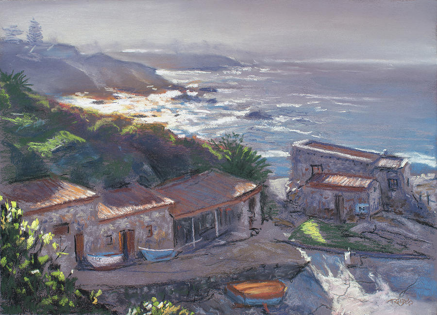 Old Harbour Morning Painting by Christopher Reid