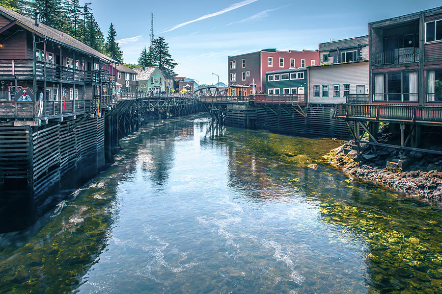 Old Historic Town Of Ketchikan Alaska Downtown Photograph by Alex Grichenko