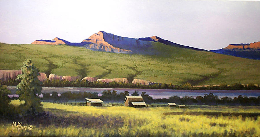 Landscape Painting - Old Homestead by Dalas Klein Landscape Painting - Old Homestead by Dalas Klein